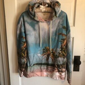 Blank NYC Multicolor Palm Tree Hoodie